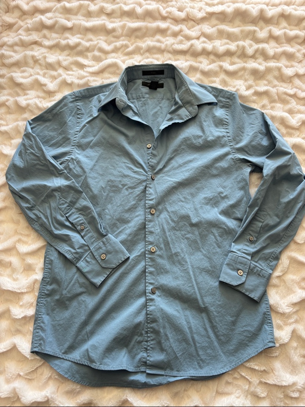 Express Men’s Blue Button-Down Dress Shirt